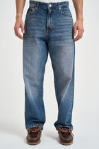Jeans uomo loose fit lavaggio medio blu denim 12306120 MIDBLUE JACK & JONES 