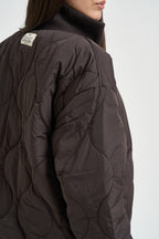 Giacca donna trapuntata marrone scuro 12278851 BRACKEN JJXX 