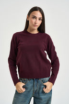 Maglia donna giricollo bordeaux 12301111 WINETASTING JJXX 