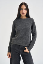 Maglia donna girocollo antracite SI5NT038 0010 KAOS 