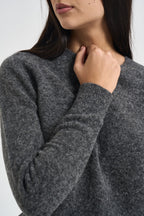 Maglia donna girocollo antracite SI5NT038 0010 KAOS 