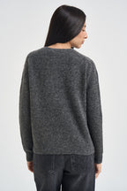Maglia donna girocollo antracite SI5NT038 0010 KAOS 