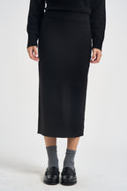 Gonna donna in maglia nera SIKT031 0001 KAOS 