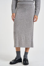 Gonna donna in maglia grigio SIKT031 0M07 KAOS 