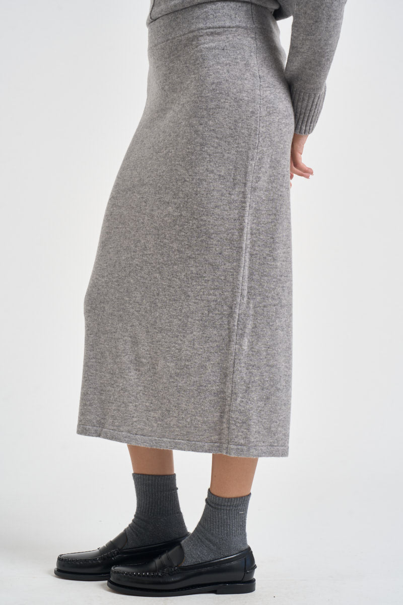 Gonna donna in maglia grigio SIKT031 0M07 KAOS 