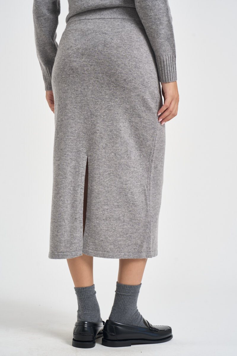 Gonna donna in maglia grigio SIKT031 0M07 KAOS 