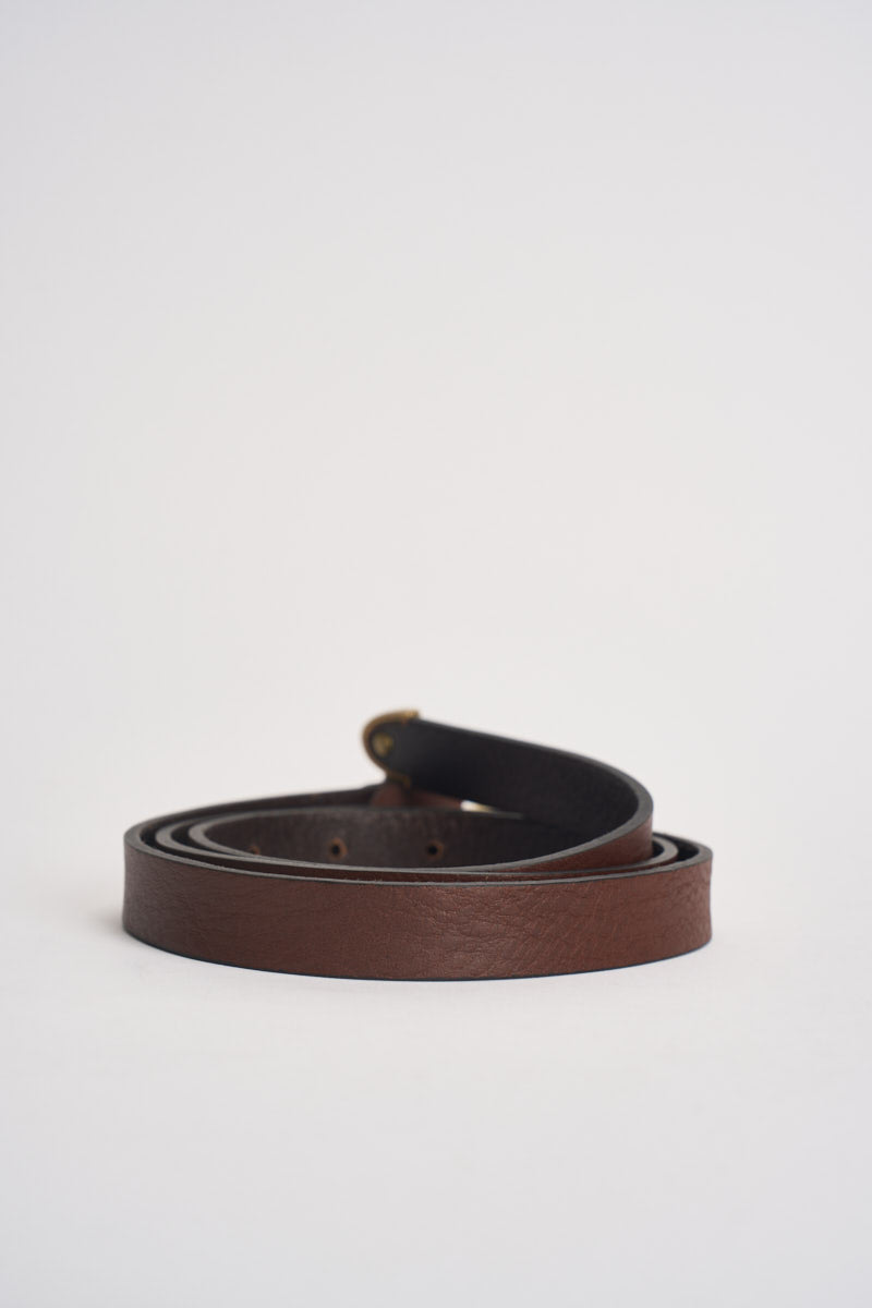 Cintura donna con fibbia dorata marrone KXCI3460 CIOCCOLATO KIKISIX 
