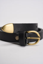 Cintura donna con fibbia dorata nera KXCI3460 NERO KIKISIX 