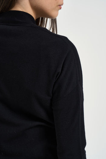 Cardigan donna lungo nero - 5