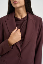 Abito donna monopetto bordeaux MA8017 BROWNBARRY KONTATTO 