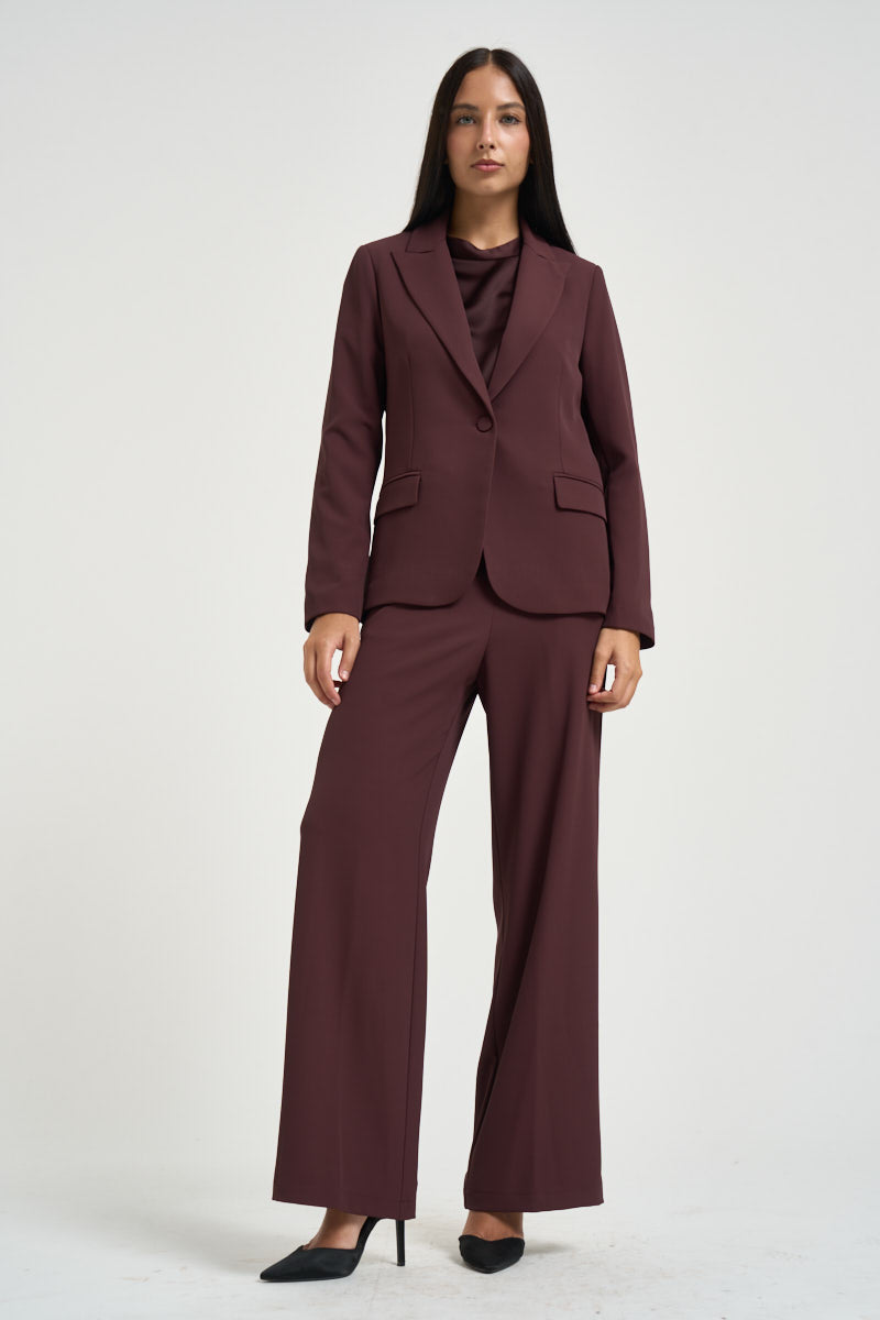 Abito donna monopetto bordeaux MA8017 BROWNBARRY KONTATTO 