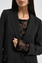Abito donna monopetto nero MA8017 NERO KONTATTO 