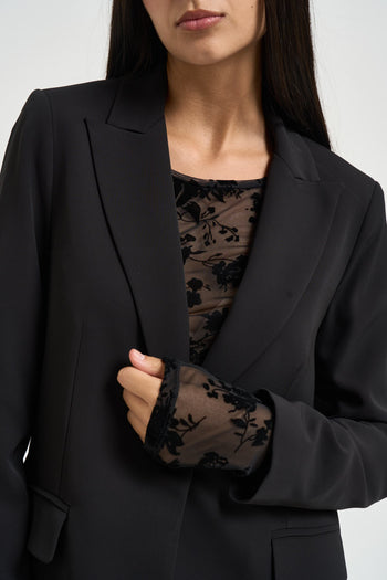 Abito donna monopetto nero - 3