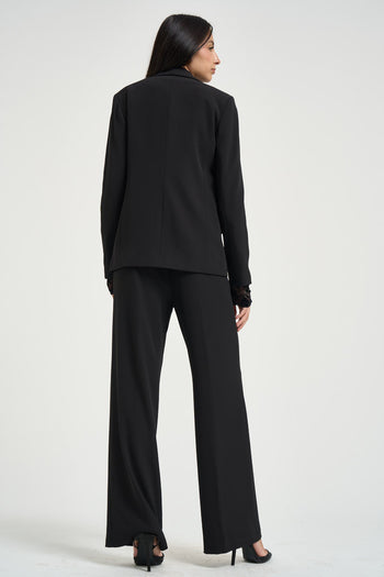 Abito donna monopetto nero - 9