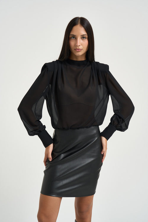 Abito corto donna nero - 2