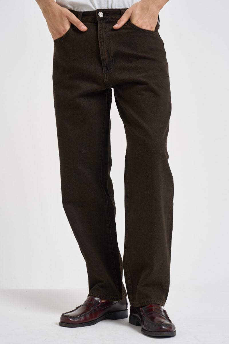 Jeans uomo 568 in denim marrone 29037 0181 LEVI'S 