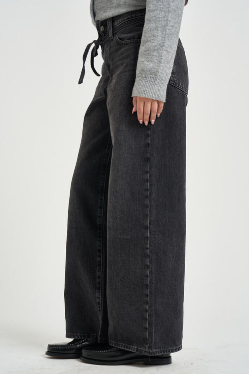 Jeans donna XL Straight in denim grigio - 2