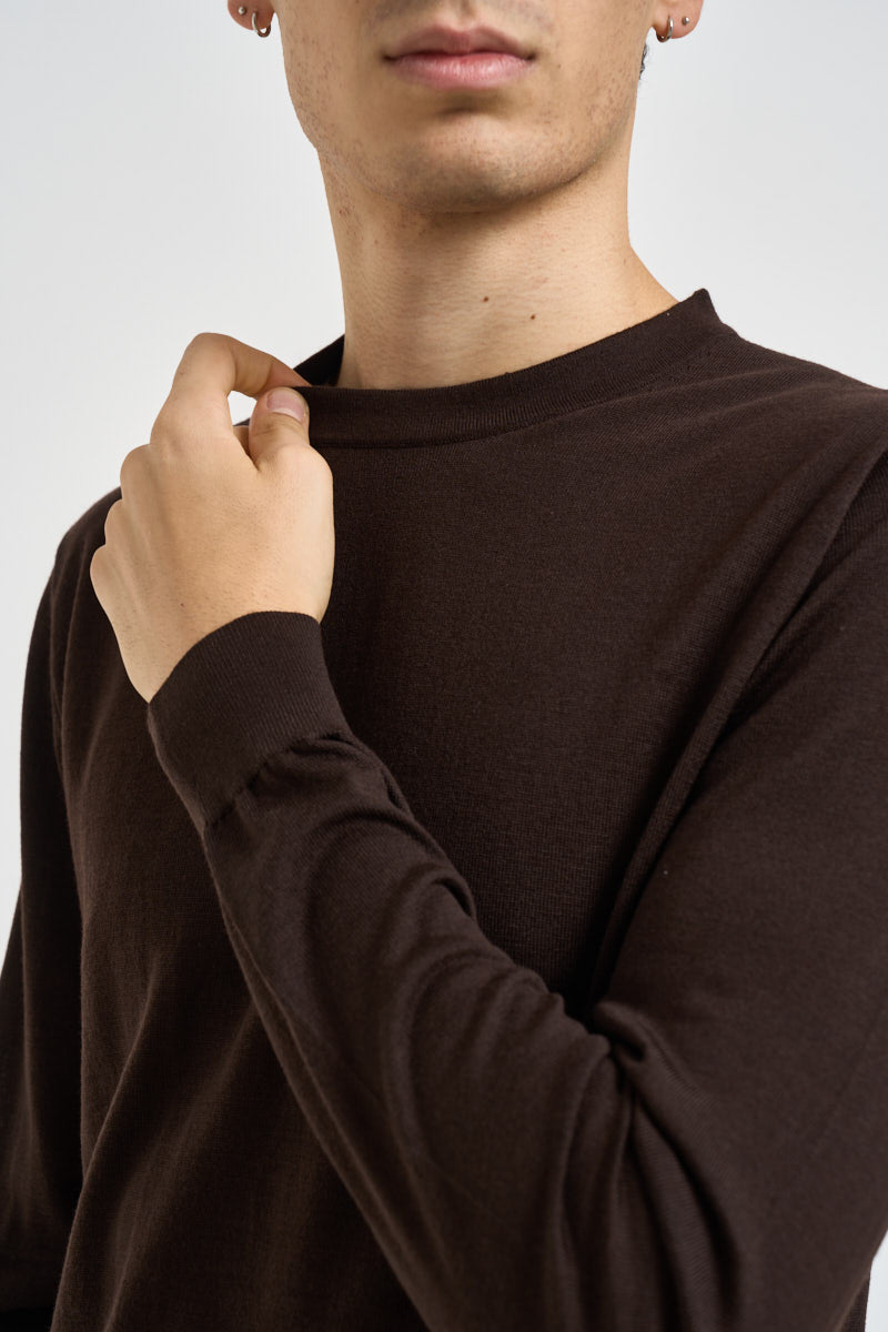 Maglia uomo marrone scuro QF6087 MA27P91106 LIU JO 