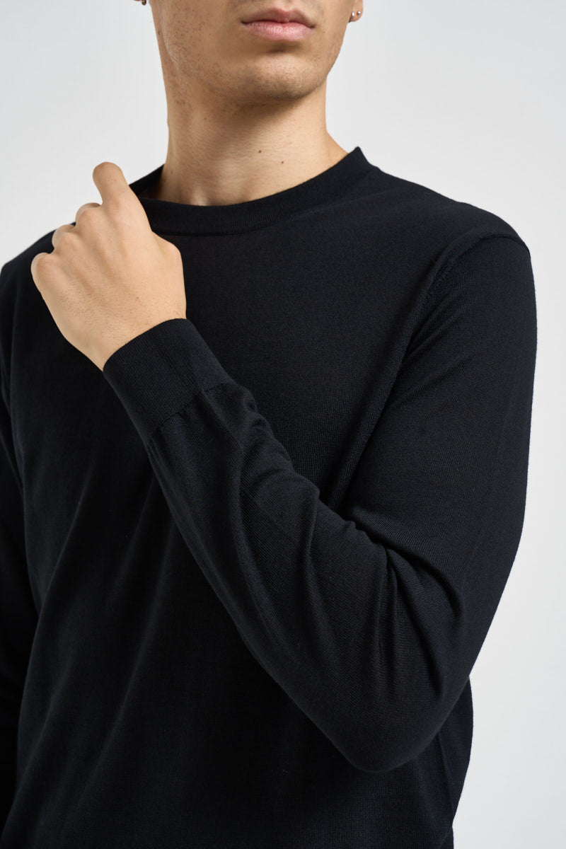Maglia uomo girocollo nera QXX134 MA27P22222 LIU JO 