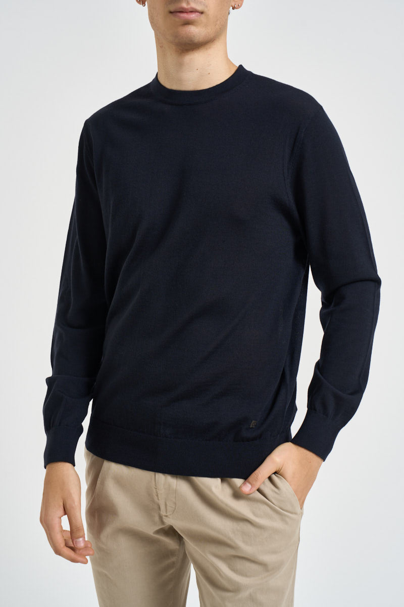 Maglia uomo girocollo blu QXX134 MA27P94013 LIU JO 