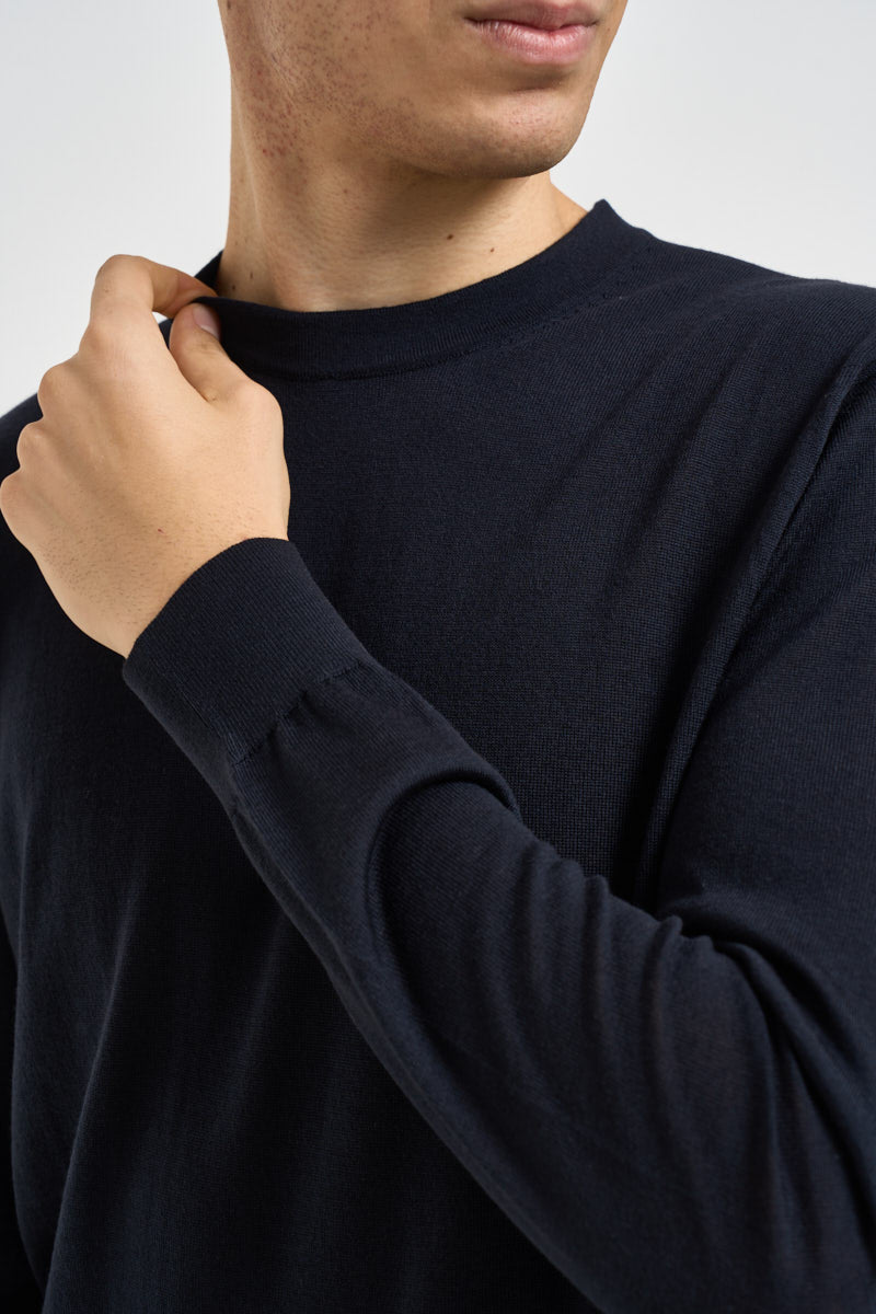 Maglia uomo girocollo blu QXX134 MA27P94013 LIU JO 