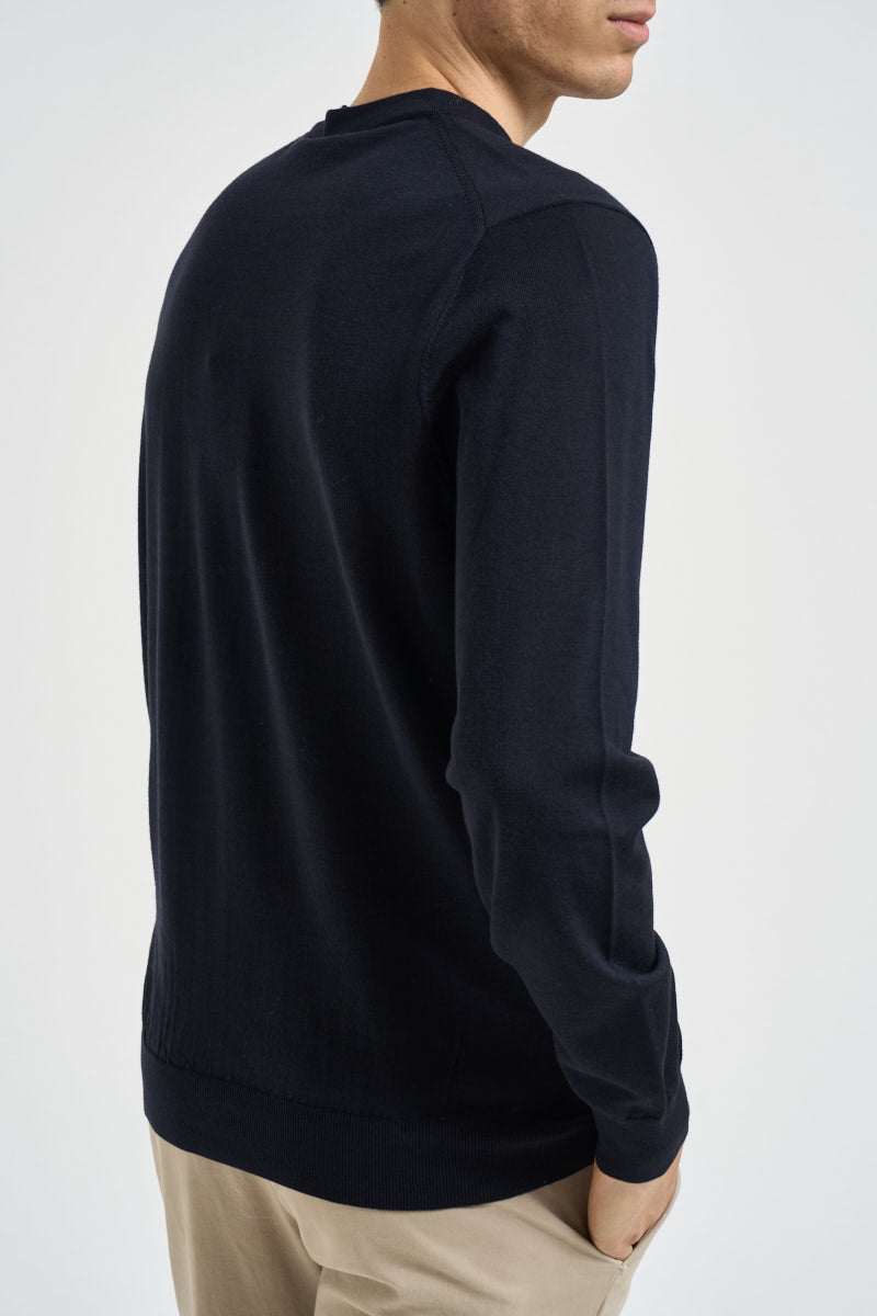 Maglia uomo girocollo blu QXX134 MA27P94013 LIU JO 