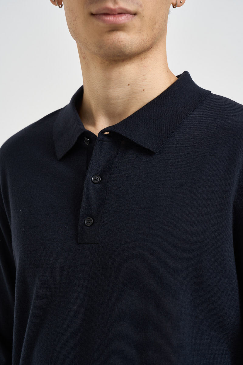 Maglia uomo a polo blu navy QXX136 MA27P94013 LIU JO 