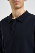 Maglia uomo a polo blu navy QXX136 MA27P94013 LIU JO 