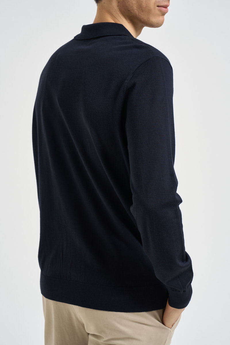 Maglia uomo a polo blu navy QXX136 MA27P94013 LIU JO 