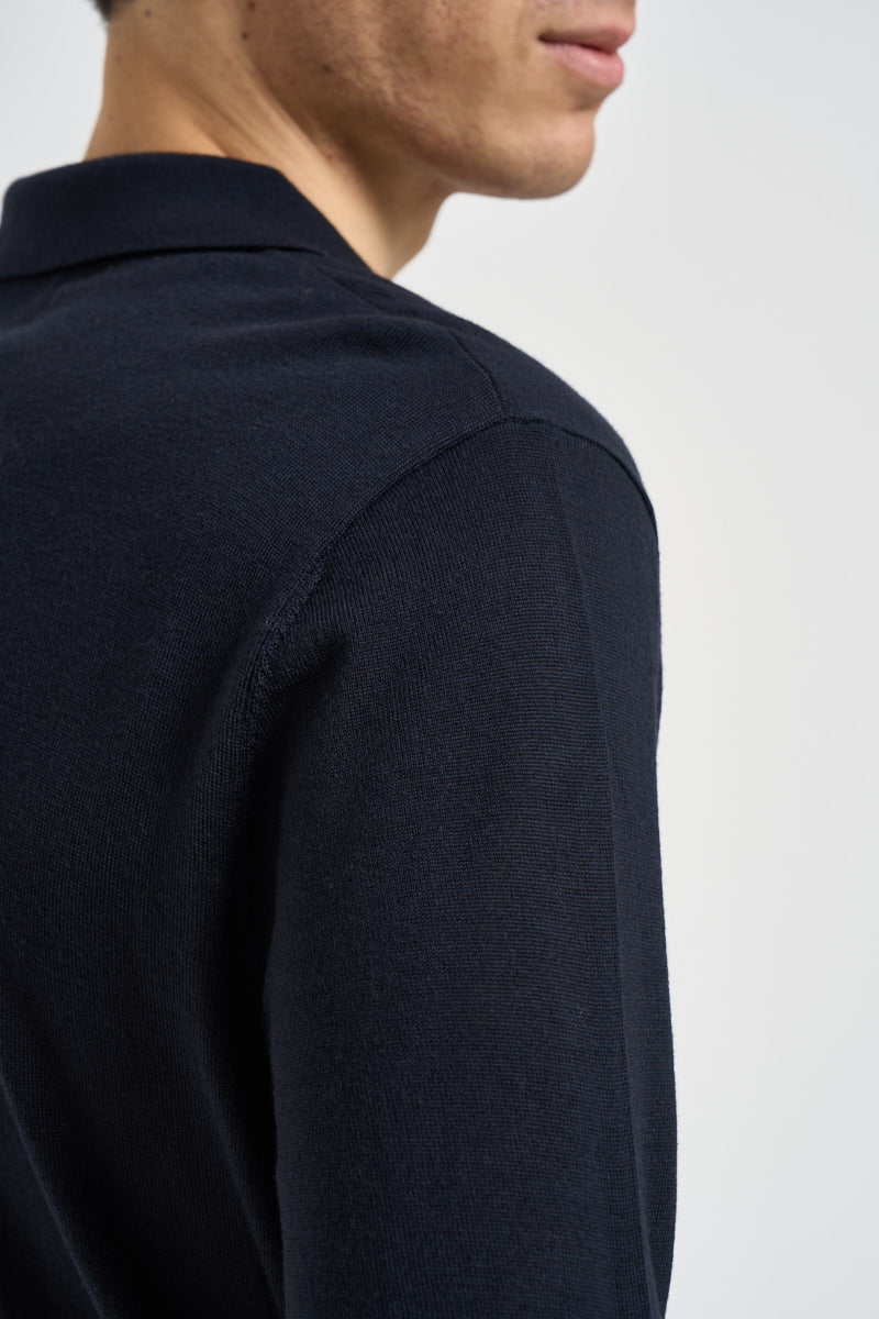 Maglia uomo a polo blu navy QXX136 MA27P94013 LIU JO 