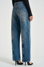Jeans donna con zip sul retro blu UF6500 D039679156 LIU JO 