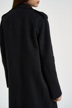 Cappotto donna doppiopetto nero WF6006 T677A22222 LIU JO 