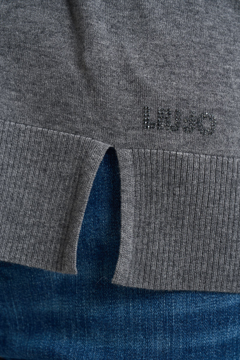 Maglia donna girocollo grigio WF6418 MA16R02050 LIU JO 