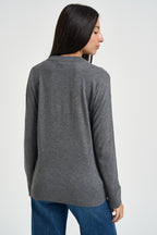 Maglia donna girocollo grigio WF6418 MA16R02050 LIU JO 
