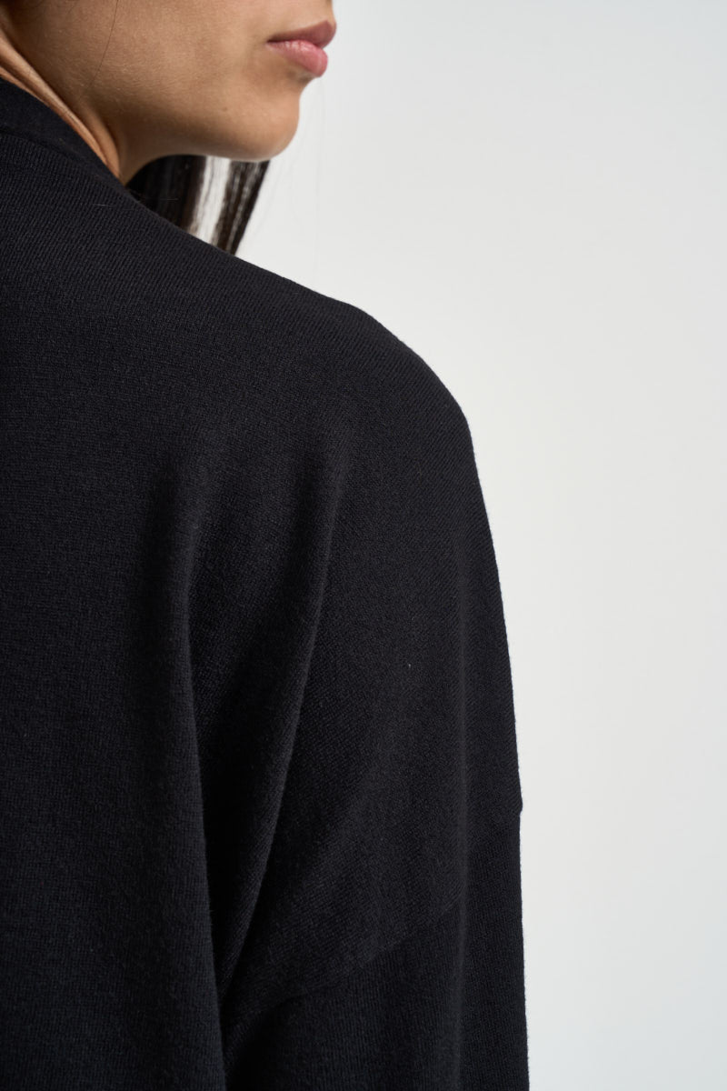 Maglia donna con fiocco nera WF6445 MA16R22222 LIU JO 