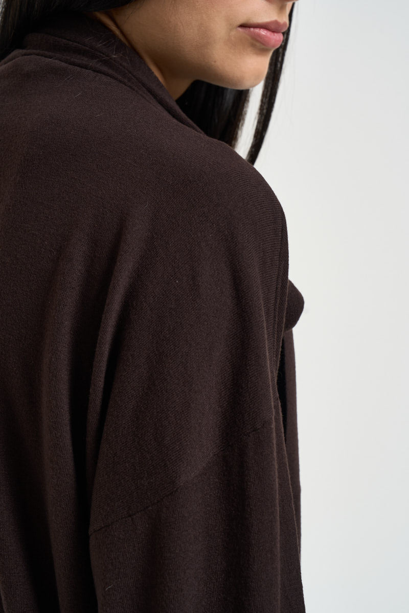 Maglia donna con fiocco marrone WF6445 MA16R91106 LIU JO 