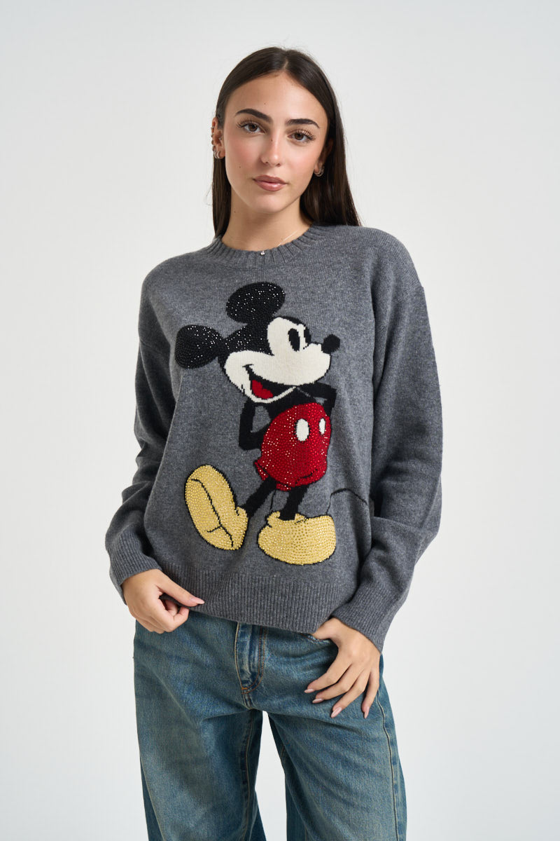 Maglia donna in lana grigia WF6455 MS0099451 LIU JO 