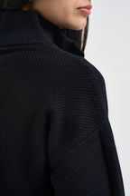 Cardigan donna con zip nero TF6086 22222 LIU JO SPORT 