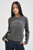 Maglia donna girocollo Chamonix grigia TF6160 L9484 LIU JO SPORT 