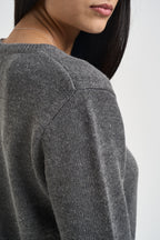 Maglia donna girocollo Chamonix grigia TF6160 L9484 LIU JO SPORT 