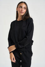 Felpa donna a girocollo nera TF6206 22222 LIU JO SPORT 
