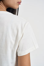 T-shirt donna girocollo bianca TF6241 L9508 LIU JO SPORT 