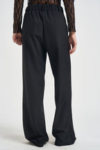 Pantalone donna a palazzo nero 09911 NERO LOKITA MILANO 