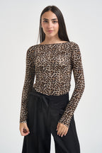 T-shirt donna animalier leopardata 10987 MACULATO LOKITA MILANO 