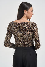 T-shirt donna animalier leopardata 10987 MACULATO LOKITA MILANO 