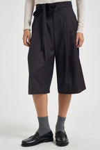 Bermuda donna sartoriale testa di moro 714 MORO LOKITA MILANO 