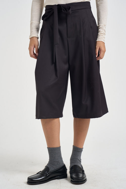Bermuda donna sartoriale testa di moro 714 MORO LOKITA MILANO 