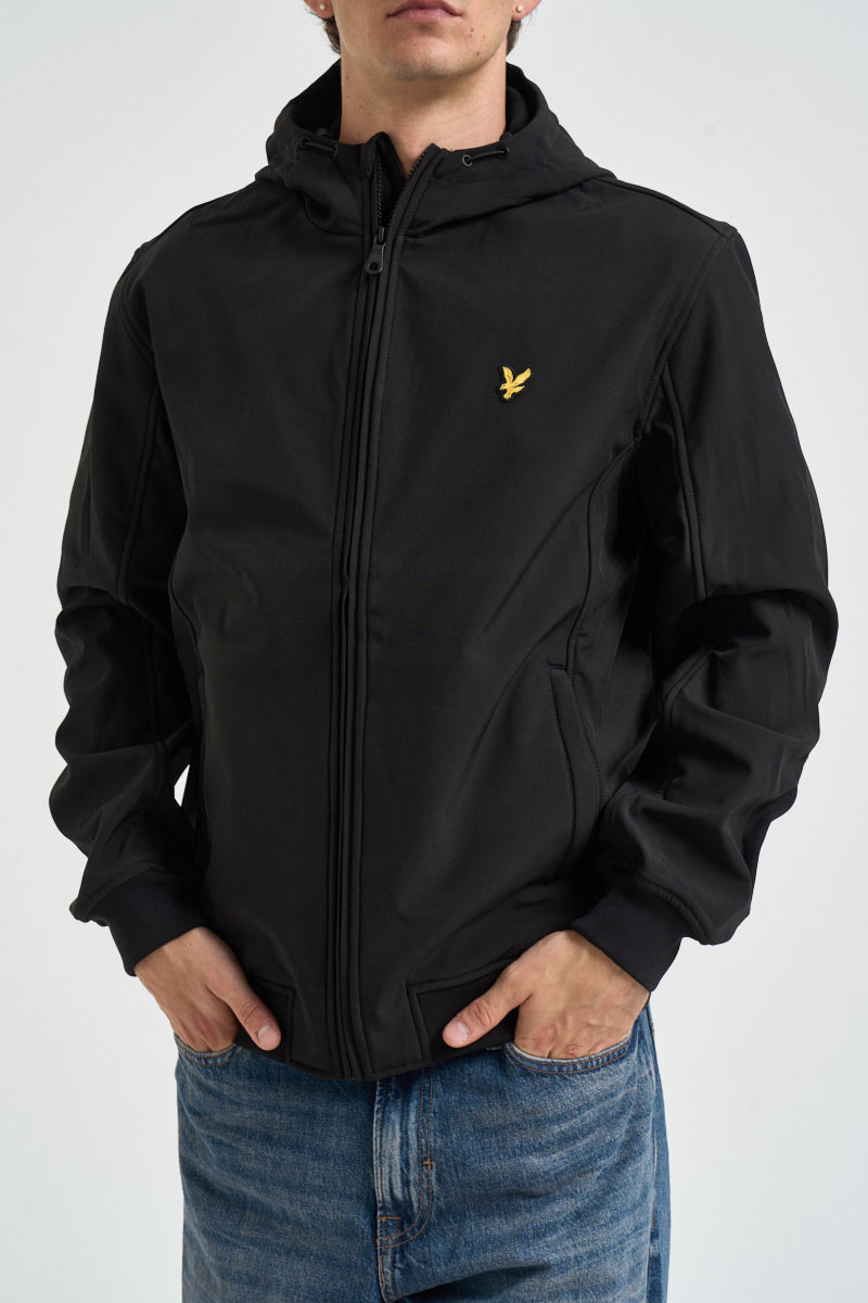 Giacca uomo Softshell con cappuccio nera JK2110V Z865 LYLE & SCOTT 