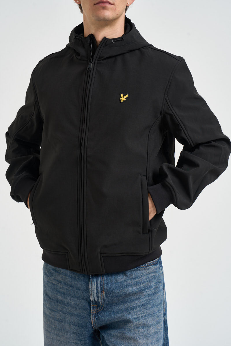 Giacca uomo Softshell con cappuccio nera JK2110V Z865 LYLE & SCOTT 