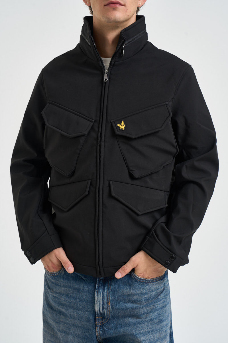 Giacca uomo Softshell quattro tasche nero JK2515V Z865 LYLE & SCOTT 